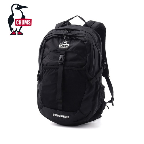 CHUMS チャムス スプリングデール25 バックパック 25L｜軽量・多機能・レインカバー付き｜アウトドア・旅行・タウンユース対応  CH60-4098 BlackWhite