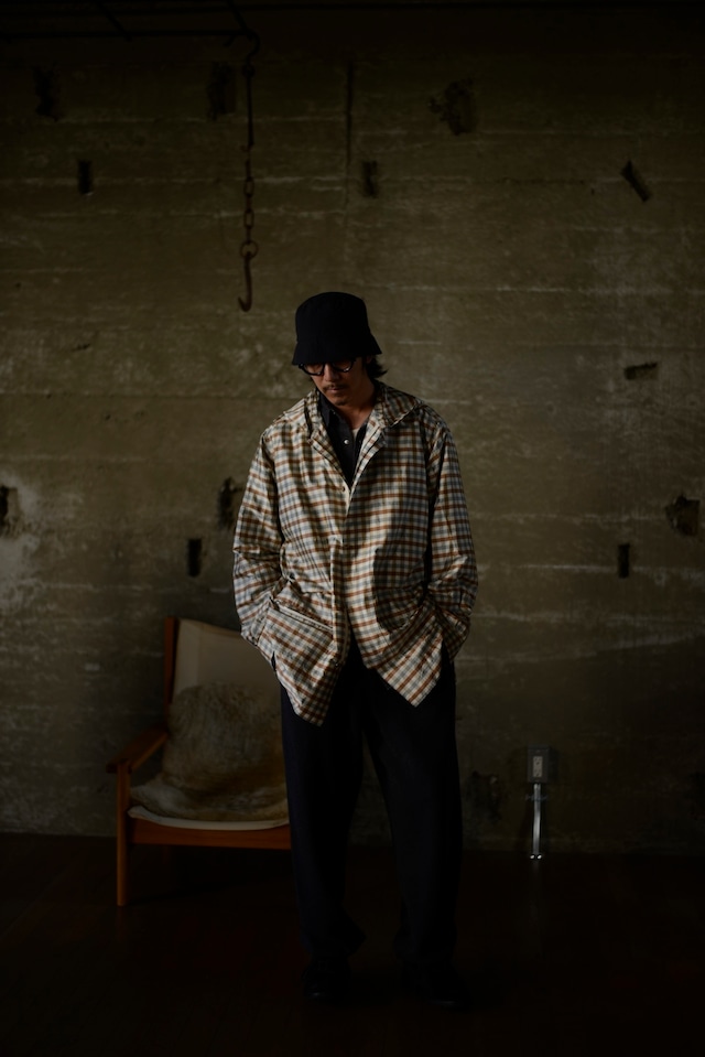 NICENESS / LEVENE SILK CHECK TAFFETA PARKA