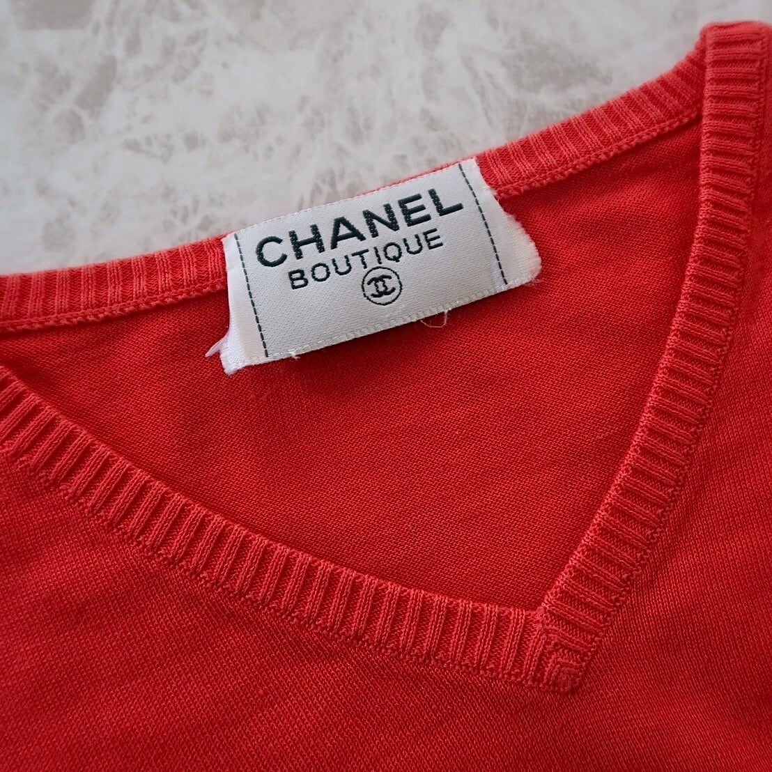 VINTAGE CHANEL BUTTON】ゴールドフレーム バックインパクト ココ