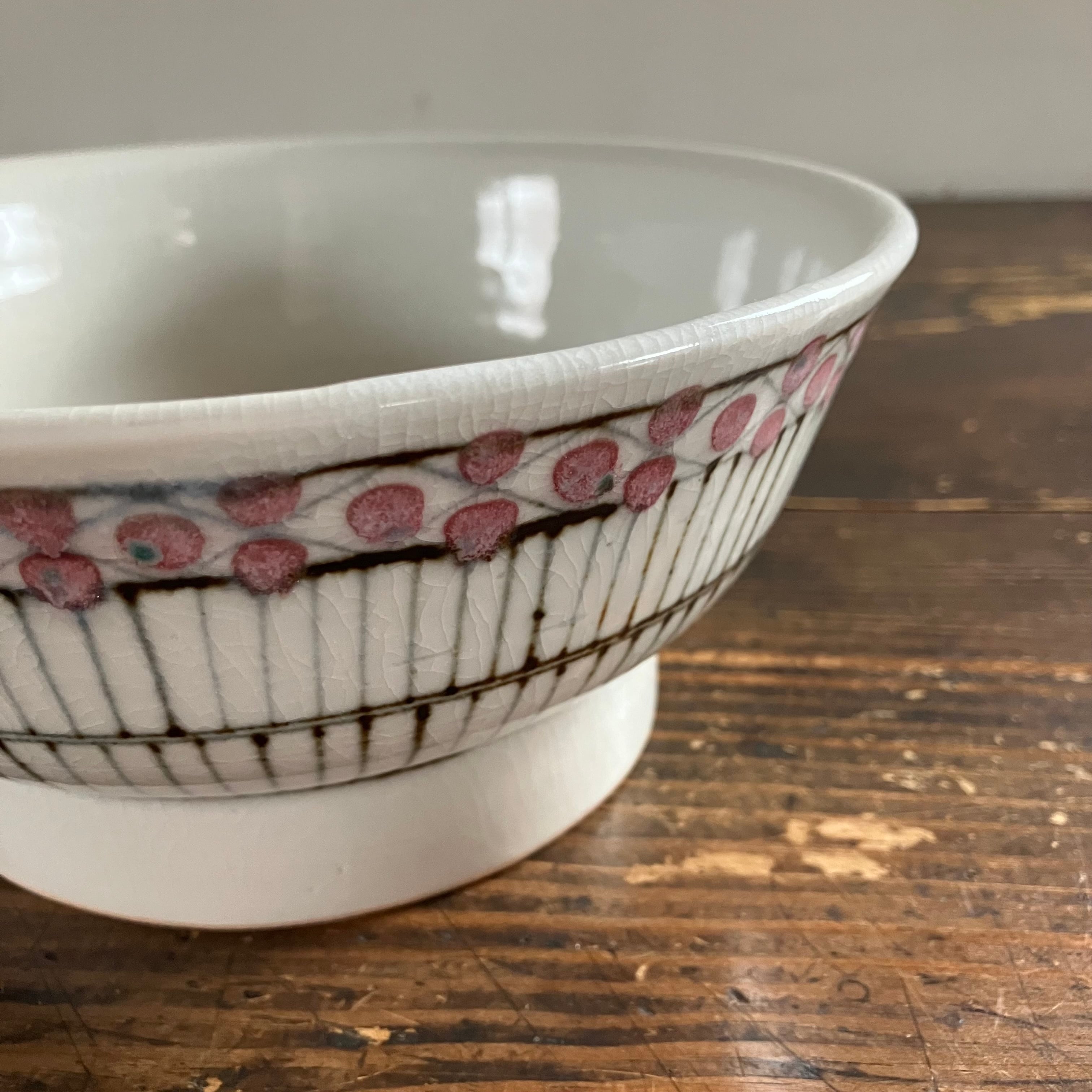 【砥部焼】幾何学模様 足付き丼 2個セット 砥部焼2個セット幾何学模様 足付き丼 砥部焼】幾何学模様