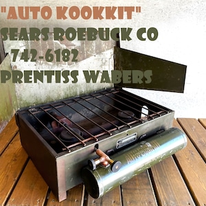 シアーズ 742-6182 AUTO COOKKIT ツーバーナー PRENTISS WABERS ビンテージ ストーブ SEARS 1930年代製造 2バーナー 完全分解清掃 点火絶好調 希少