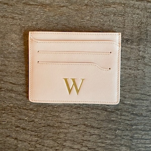 Initial Multi Card Wallet with Premium Shrink Leather