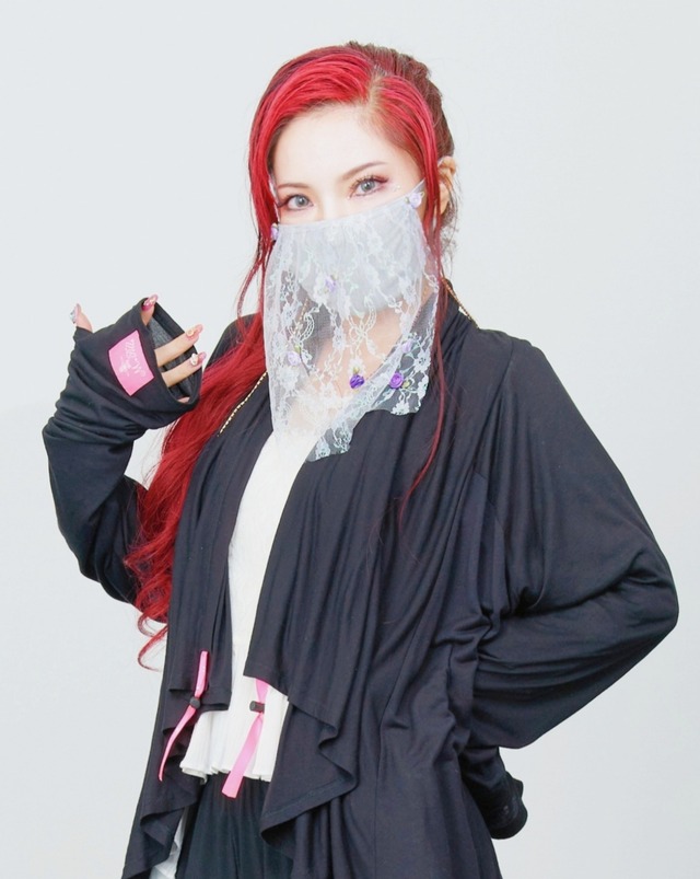 レース付きバンブーレーヨンマスク