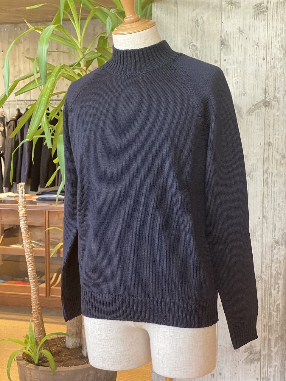 ZANONE / 5Gウールモックネックニット LUPE RAG