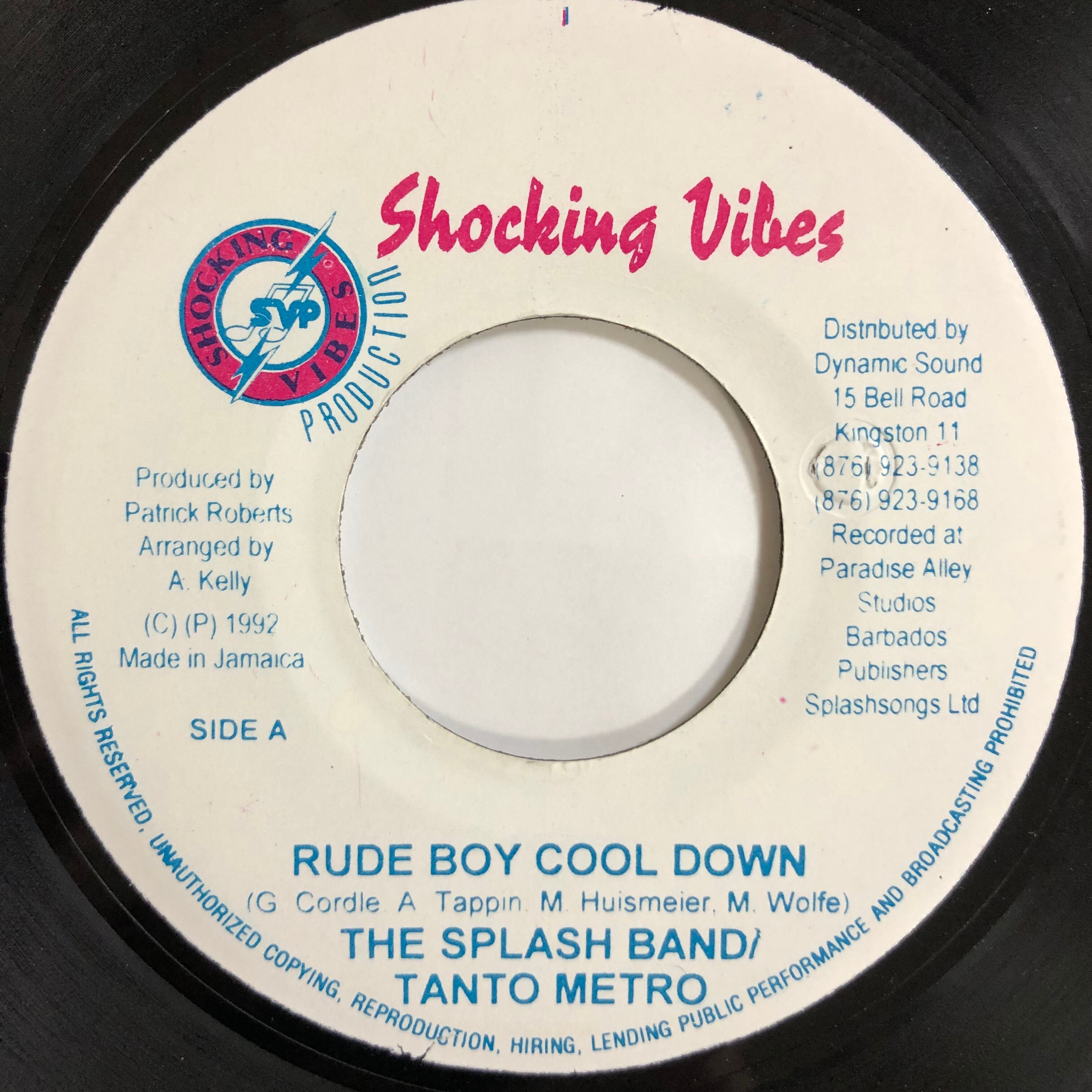 Tanto Metro, Splash Band - Rude Boy Cool Down【7-20025】