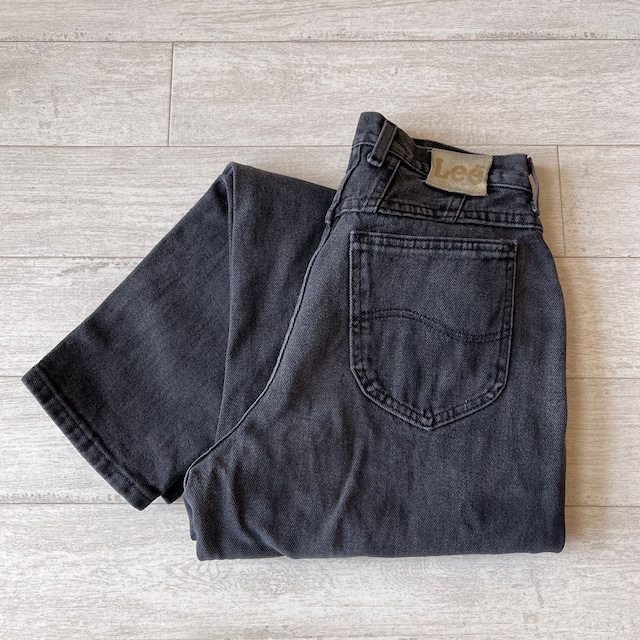 Lee 00s Black Tapered Denim Pants W185