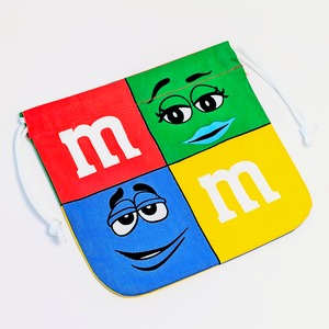 ✨️可愛すぎて何枚も欲しい♡✨️アメリカンキャラクターPURSE【 m&m's（エムアンドエムズ）】巾着袋 〚アメリカン雑貨 アメトイ〛