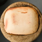 齊藤十郎　スリップ　角平皿（茶）