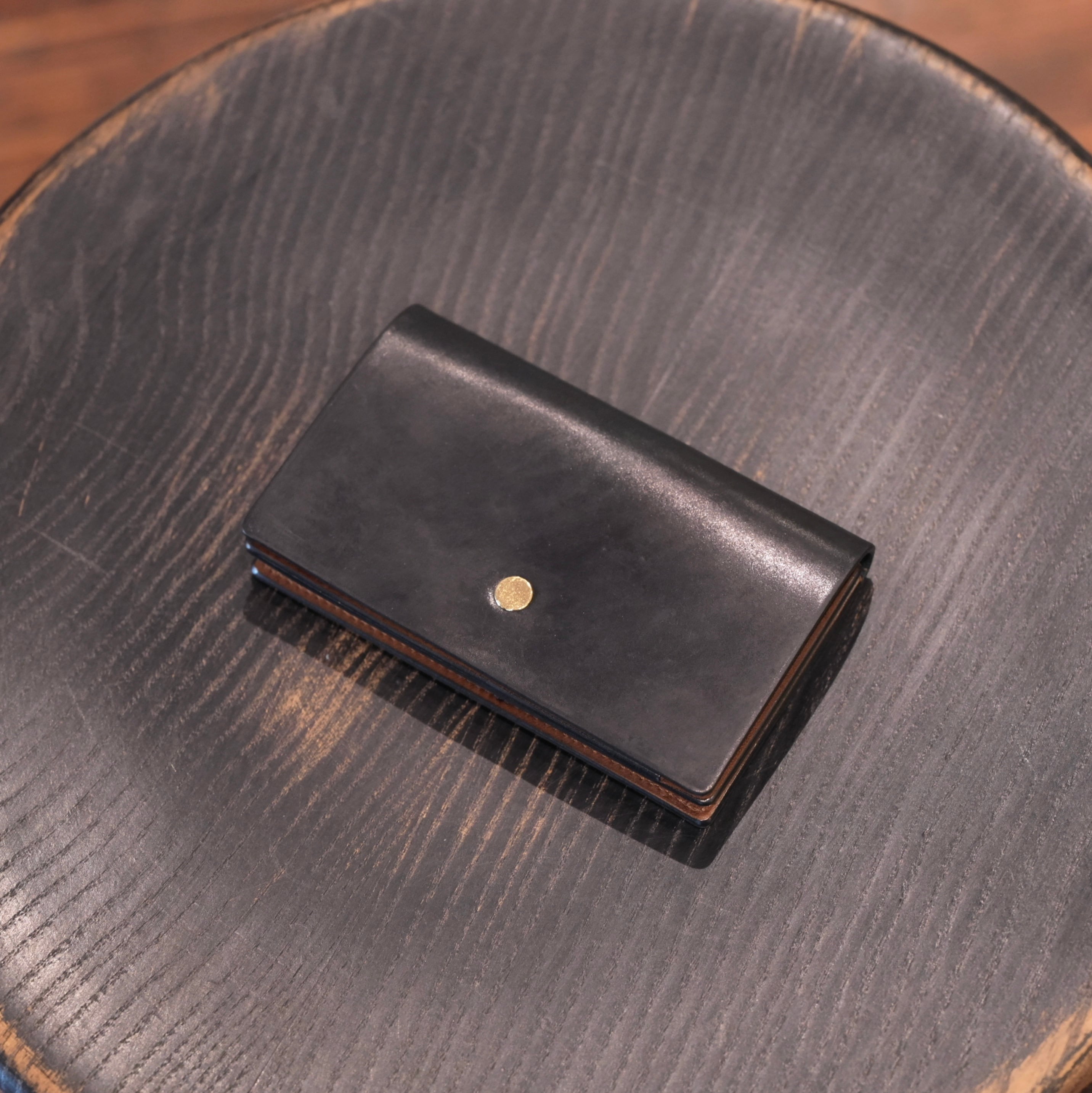 forme(フォルメ) "Card case" Cordovan×DOUBLE -Black×Brown-