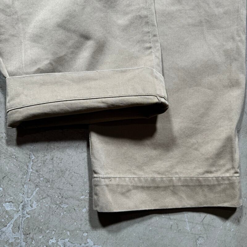 50's U.S.ARMY 45KHAKI チノトラウザーズ MIL-T-2064A サイドシングル