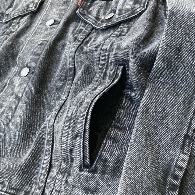 Levi’s 70507-0253 デニムジャケット 先染めブラック USA製 S 画像14