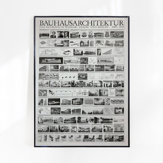 Art Poster「 Bauhaus Architecture 1919–1933 」【 70×100cm 】