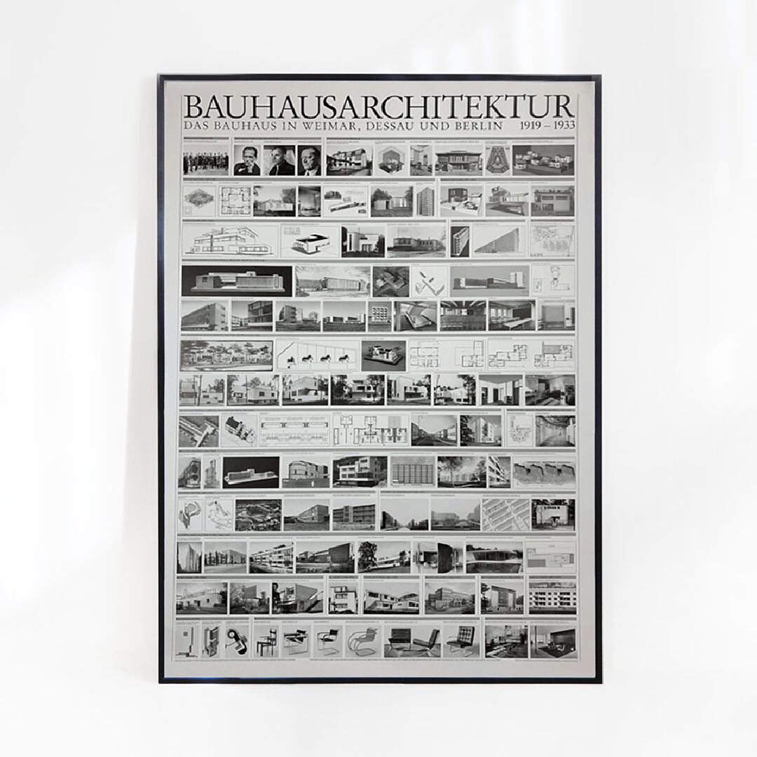 Art Poster「 Bauhaus Architecture 1919–1933 」【 70×100cm 】