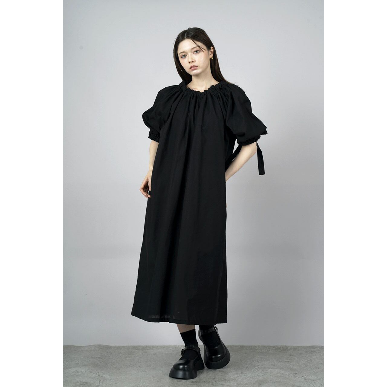 Gathered Shirring Long Onepiece | LITZY 公式オンラインストア