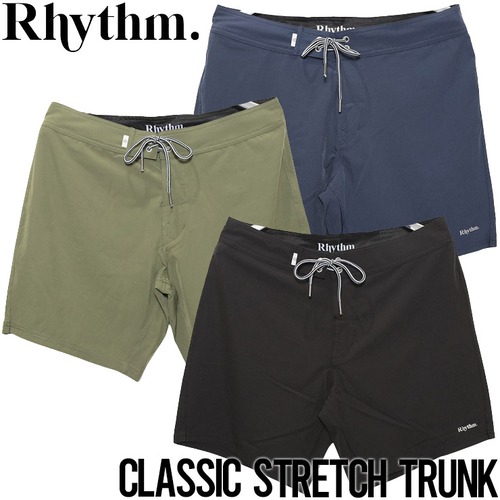 ショーツ ハーフパンツ ストレッチショーツ ボードショーツ Rhythm リズム CLASSIC STRETCH TRUNK CL21M-TR13BLK28