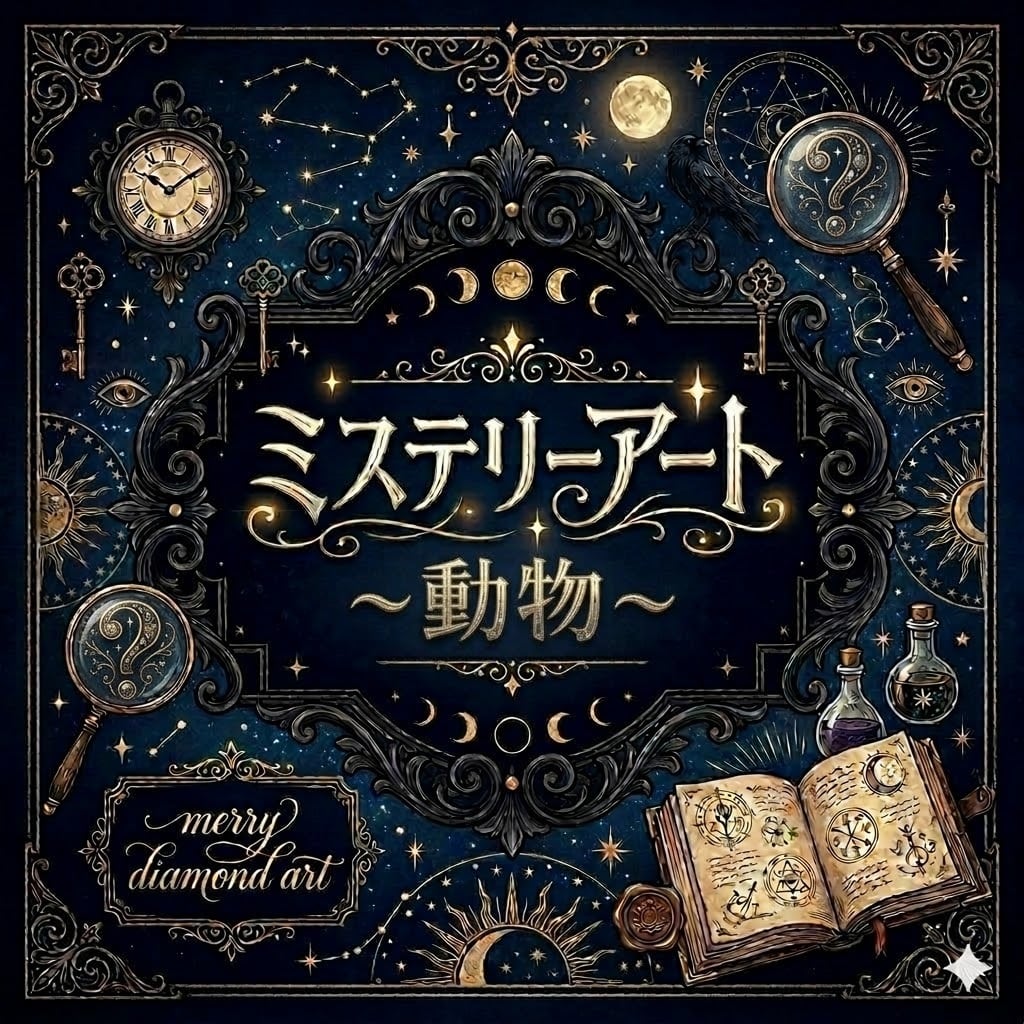 ミステリーアート⭐︎A3サイズ【動物編】ダイヤモンドアート | merrily