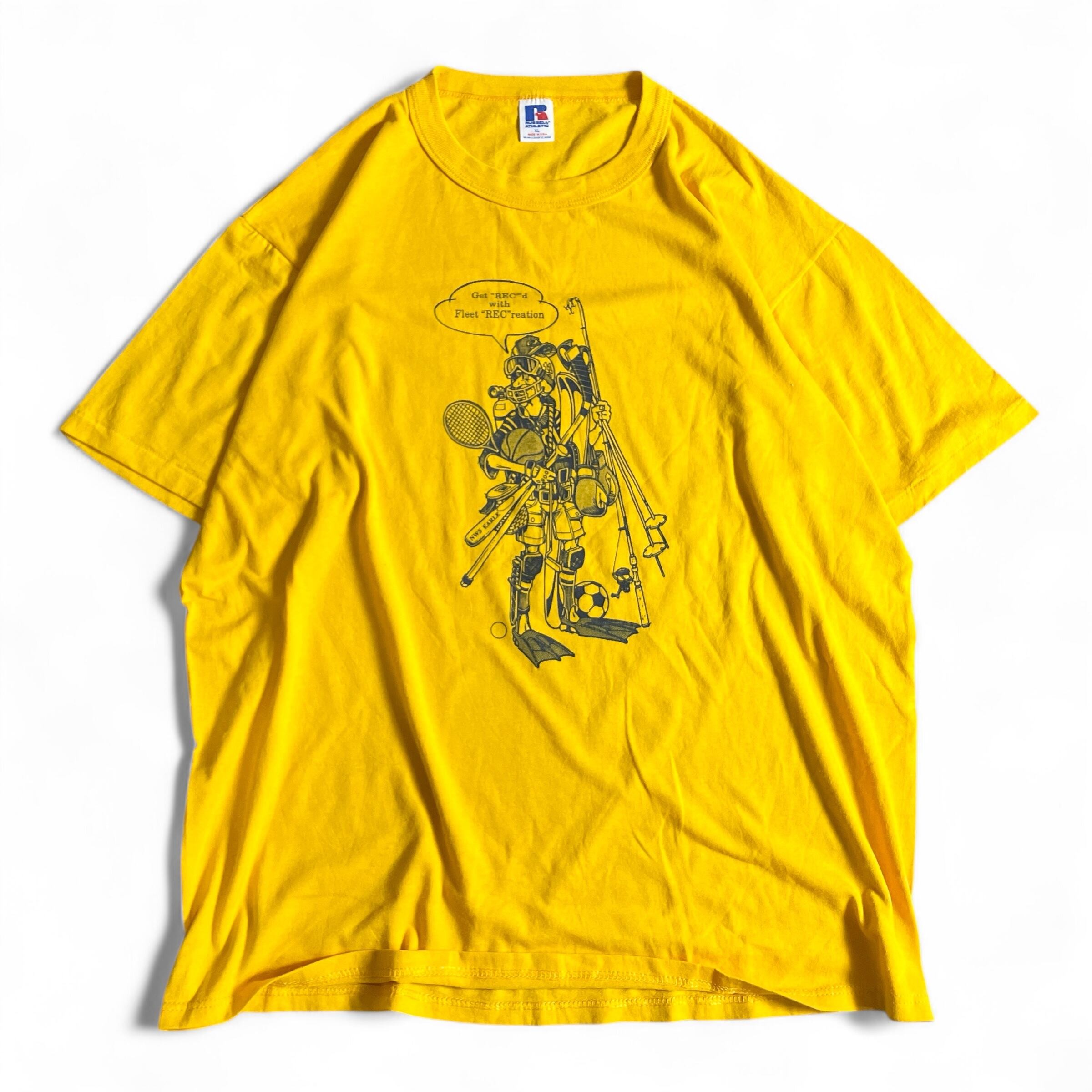 90s USA製 RUSSEL 変な人 vintage T-shirts