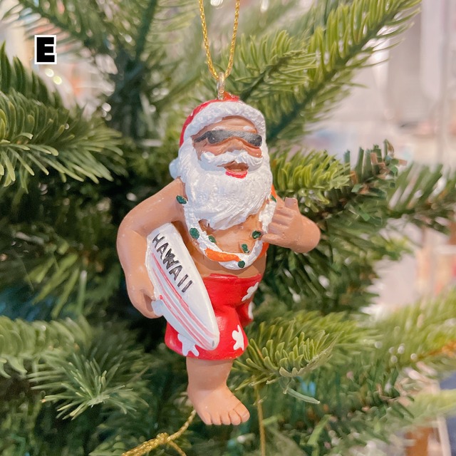 ハワイアン サンタクロース / クリスマス オーナメント クリスマス雑貨