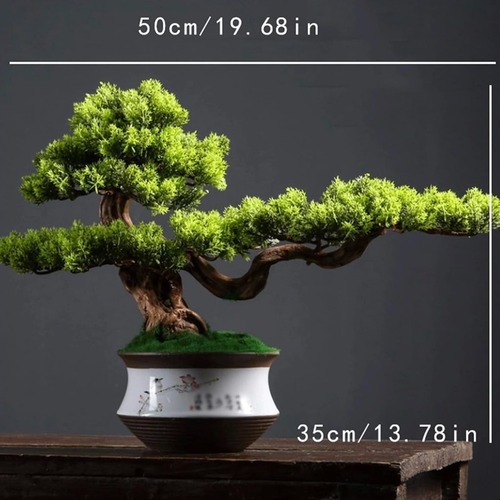 盆栽 人工盆栽 人工観葉  35cm×50cm フェイクグリーン フェイクプランター 初心者 置き物 オブジェ