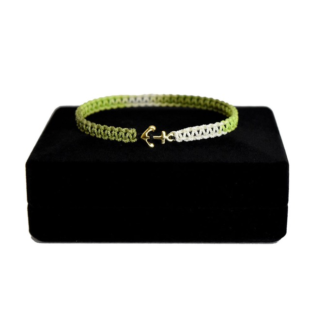 【New Color】K18 Gold Premium Anchor Bracelet / Anklet  Urban Green【品番 17S2010】