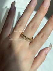 Multi pave ring