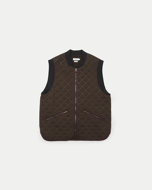 Classic Quilting Vest / BROWN［goyemon general gadget］