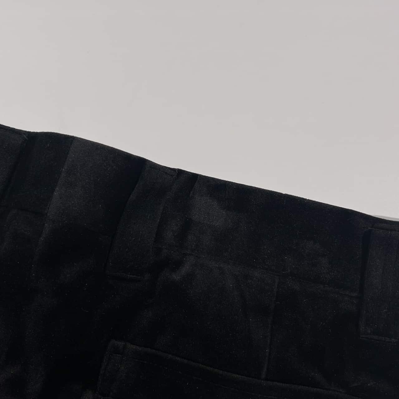 上下 PAGERO パジェロ セットアップ ベロア ベルベット テーラードジャケット スラックス スーツ 上(M)下(82)/ブラック メンズ