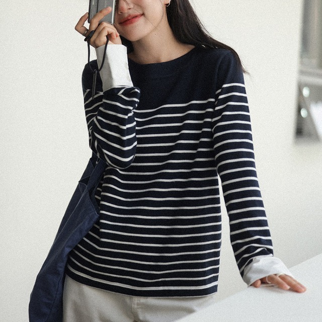 border panel knit　J00428