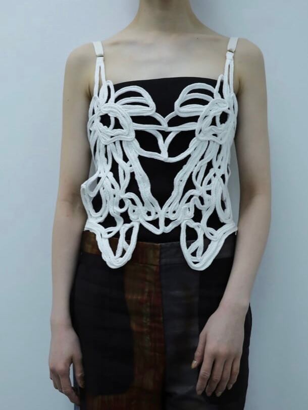 24SS】MUKASA ムカサ/ Embroidery camisole | TRENTオンラインショップ 