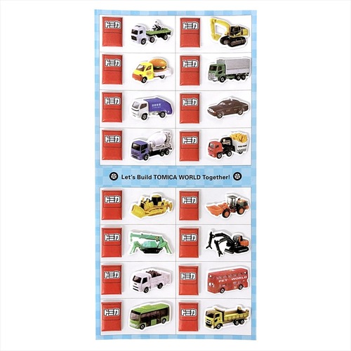 【ロット販売】【10入】トミカ図鑑シール働く車(8821048)