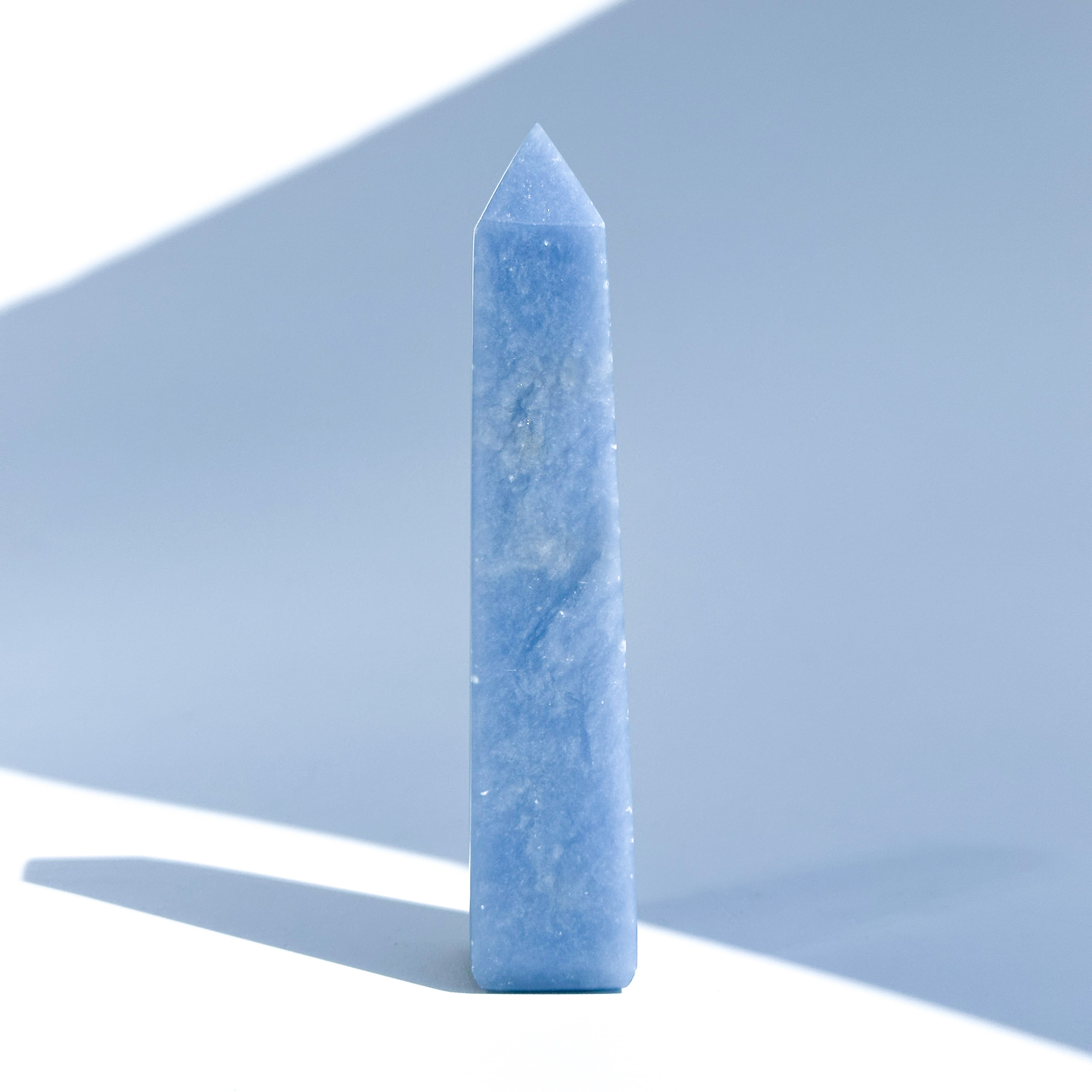 エンジェライト タワー 73◇ Angelite ◇天然石・鉱物・パワーストーン・インテリア