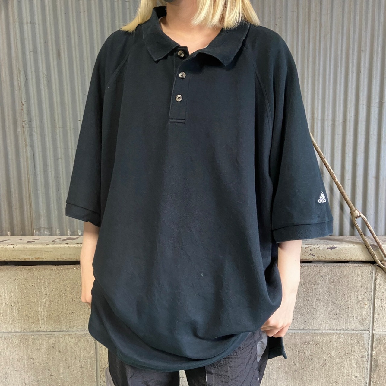 ビッグサイズ adidas アディダス CLIMALITE ストレッチ ポロシャツ 