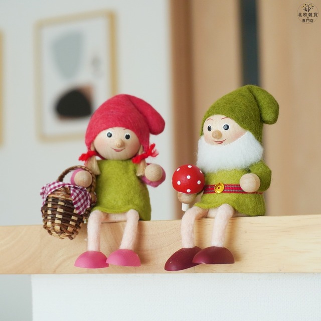 北欧フィギュア・人形『フォレスト（森ガール／森ボーイ）』　＜スカンジナビスク・ヘムスロイド：Skandinavisk Hemslojd＞