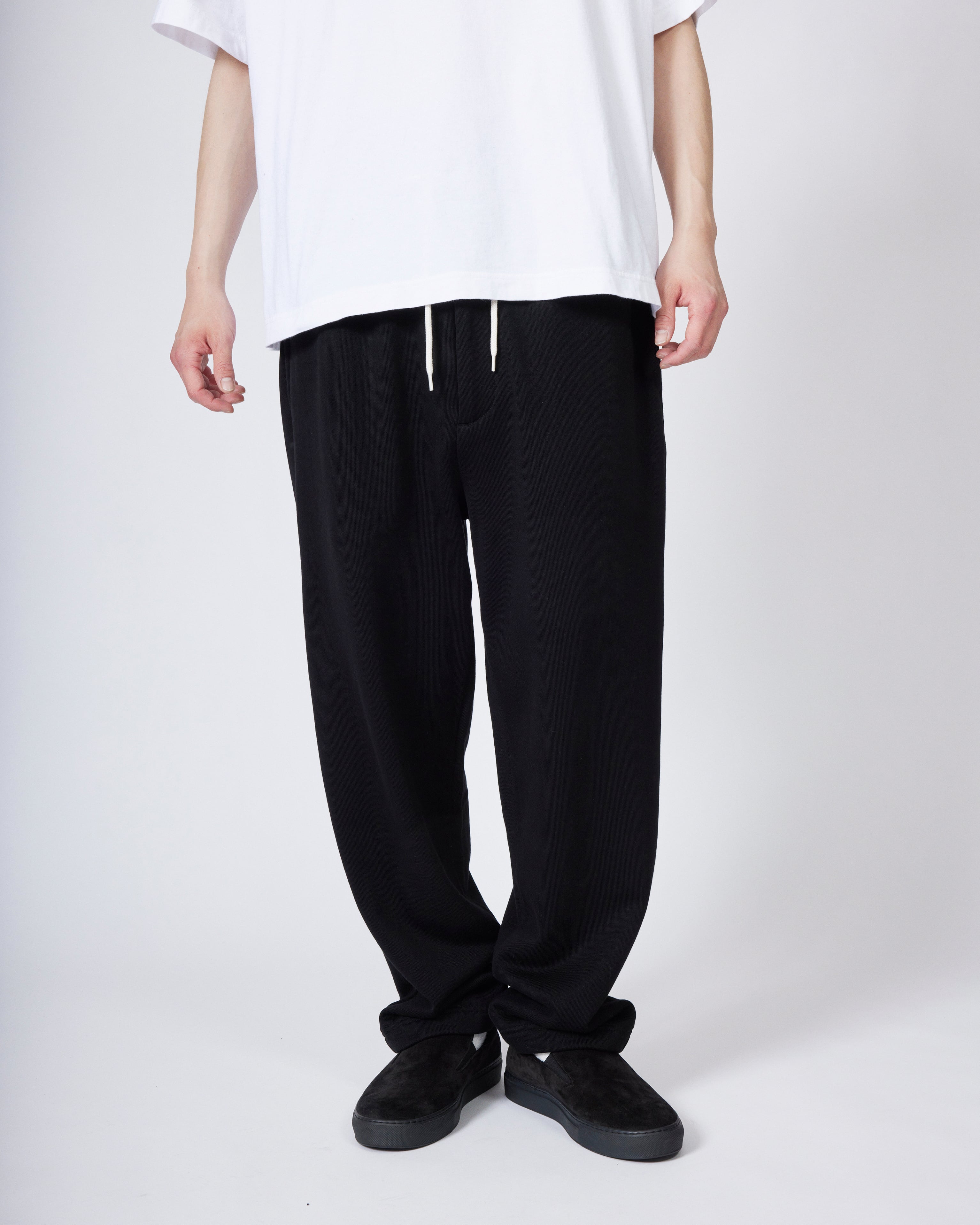everyone luxury cotton sweat pants (BLACK) | everyone