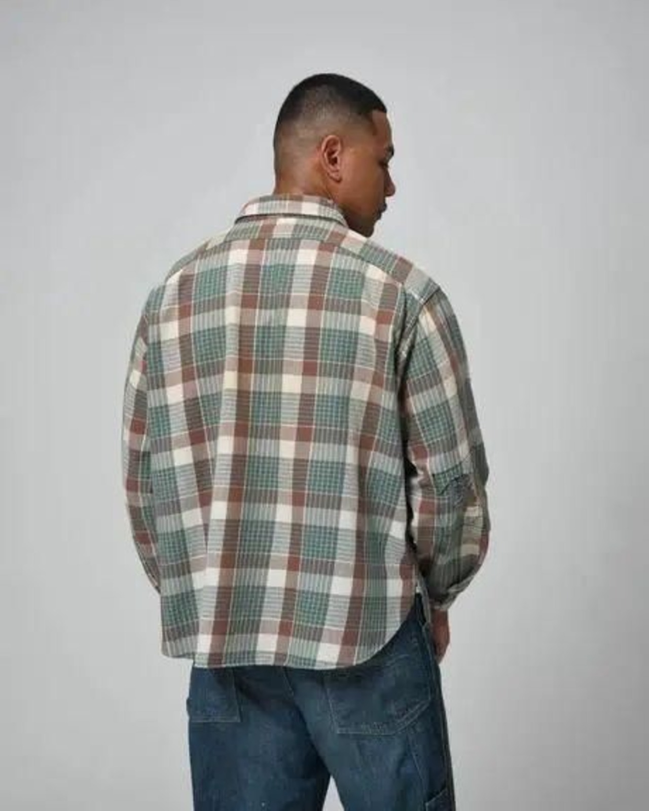 【BOW WOW】REPAIRED MOUNTAIN POCKET FLANNEL SHIRT