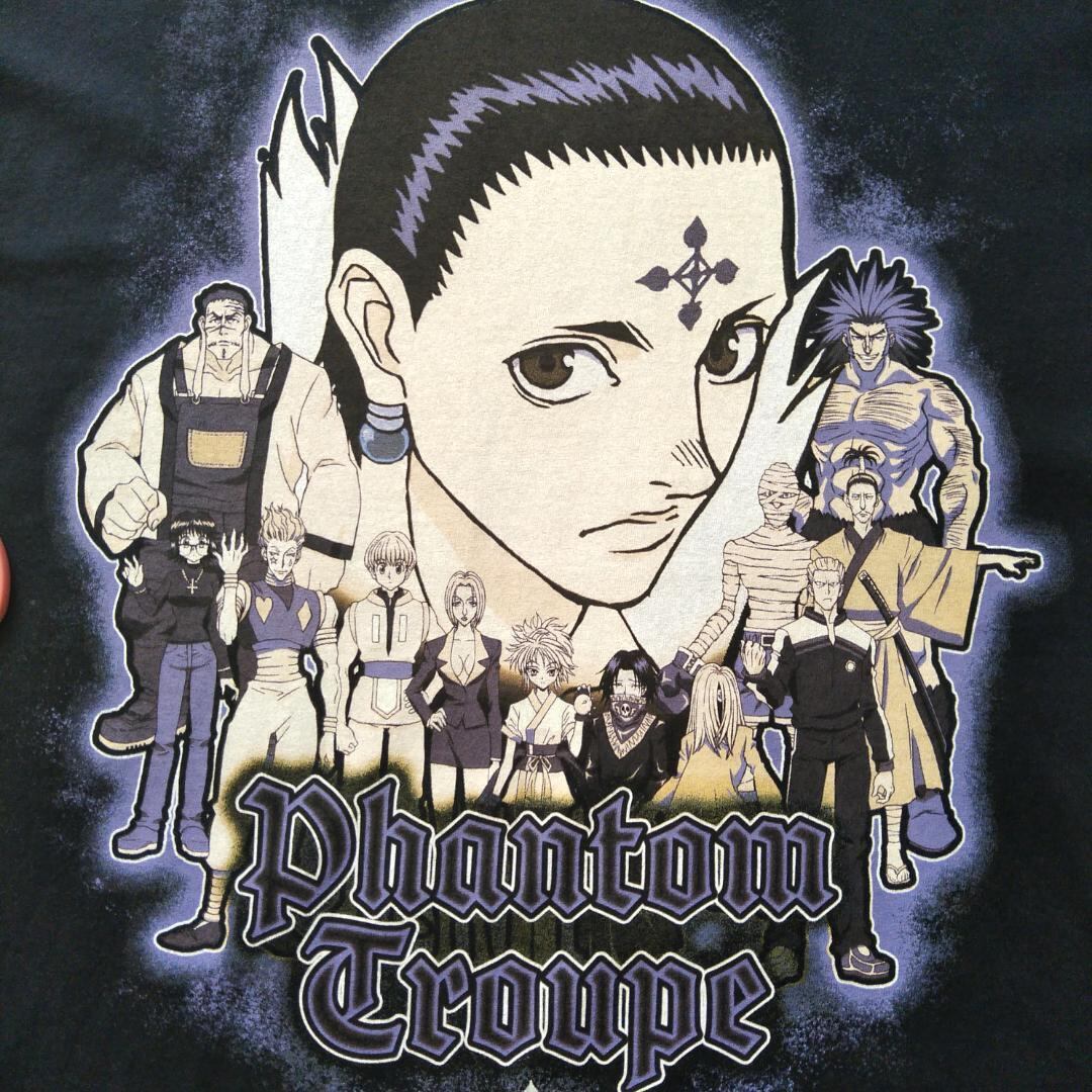 古着 HUNTER×HUNTER ヴィンテージ加工Tシャツ L 幻影旅団 * | GOLD