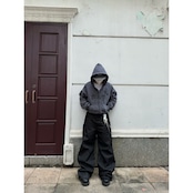 VINTAGE ストリート スプレー加工 ジップパーカー T1863