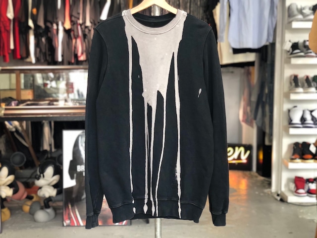 RICK OWENS DRKSHDW 16AW BLEACH VOMIT SWEATSHIRT SMALL 100 7686