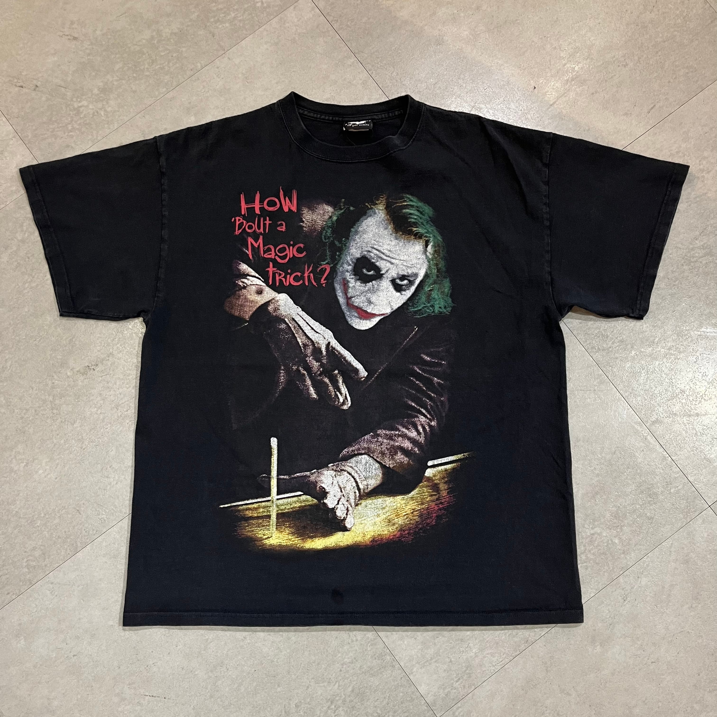 00s ダークナイトTシャツjoker ジョーカー ヒースレジャー バットマン