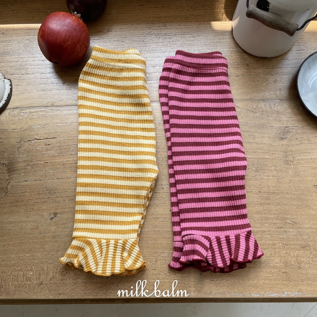 韓国子供服 / 26Autumn / Milkbalm / ロリポップフリルパンツ / 女子服 / キッズ服 / 秋服 *XS~XL*