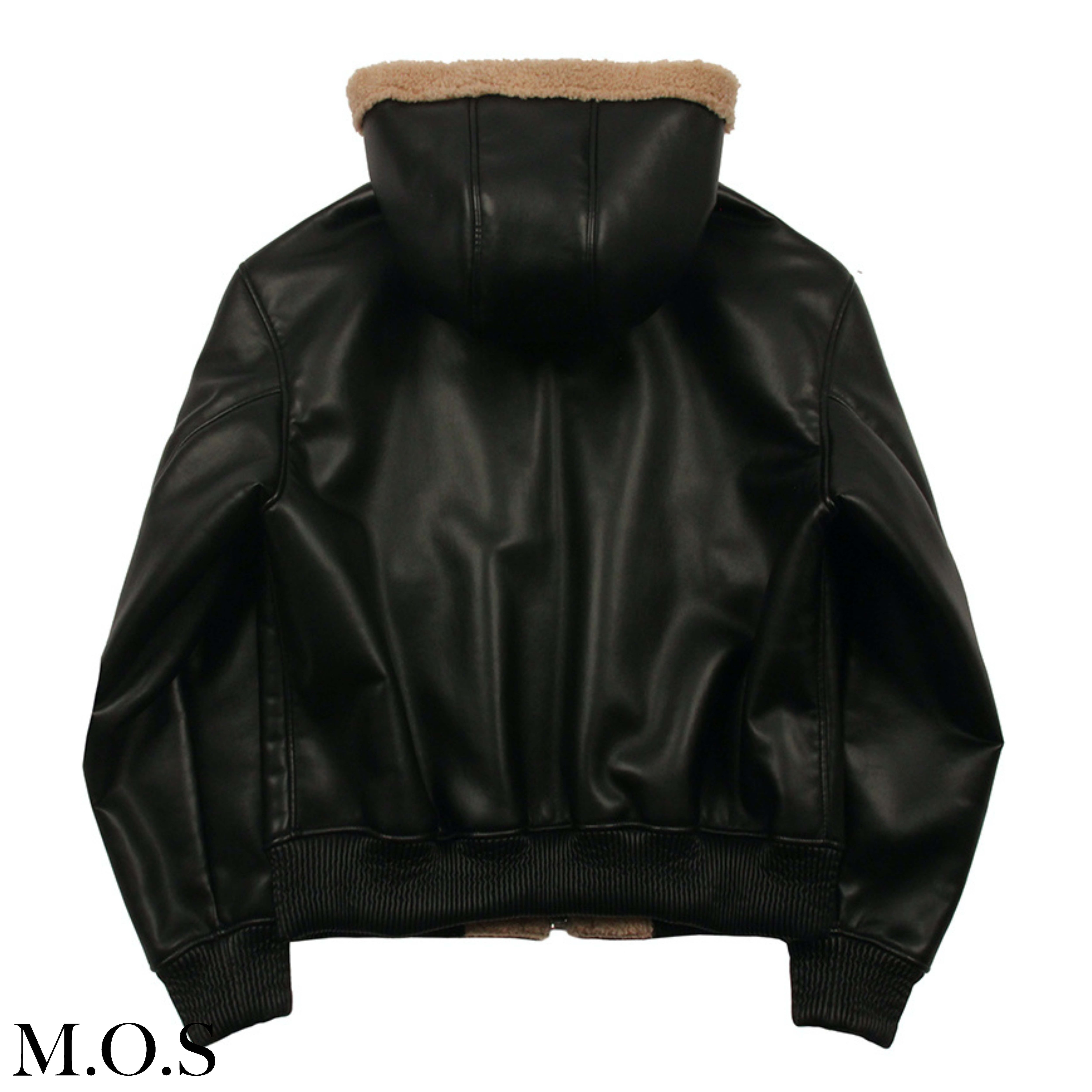 ☆DOFFJASON☆Solid hoodie mouton jacket | M.O.S