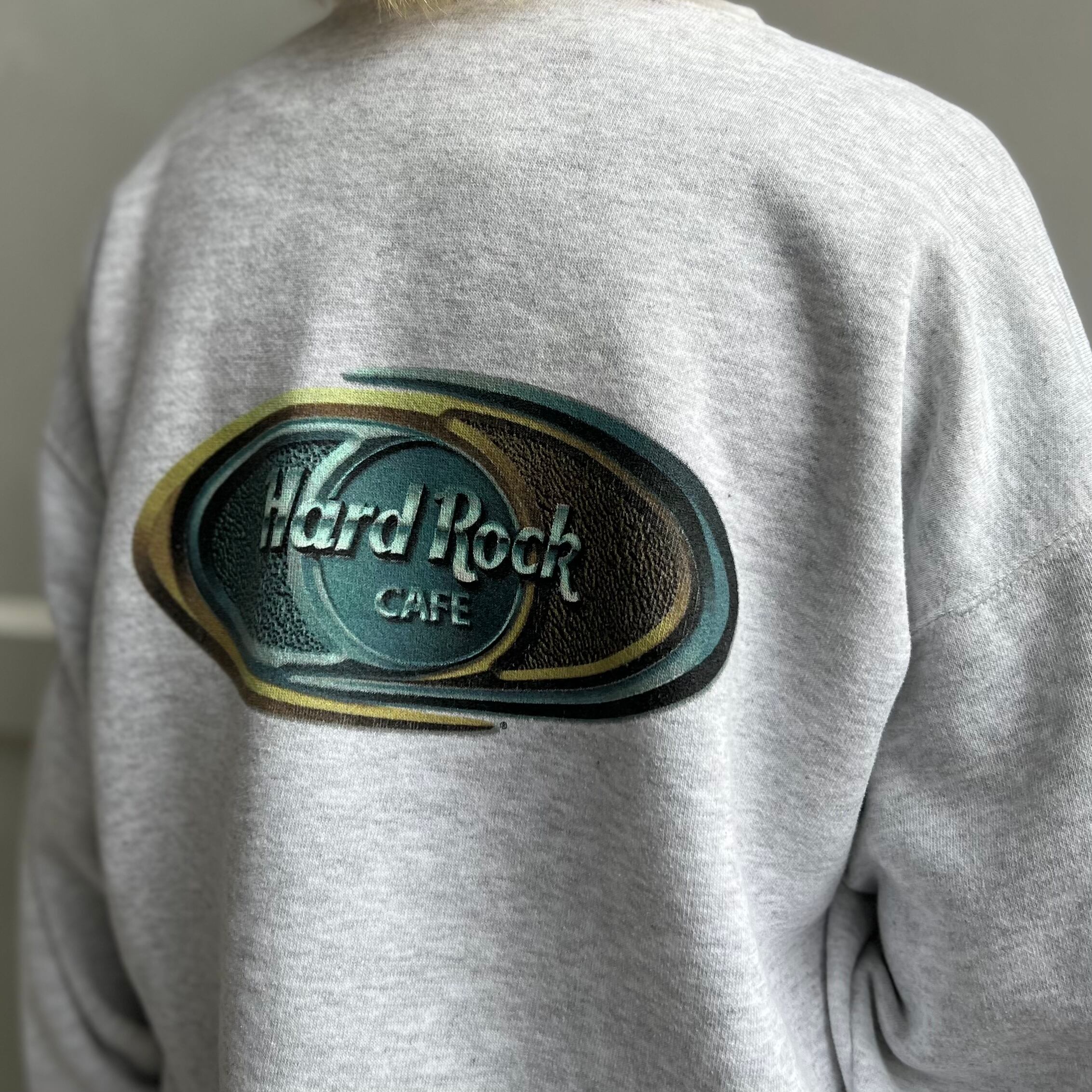 L』Hard Rock Cafe ハードロックカフェ プリントスウェット バック