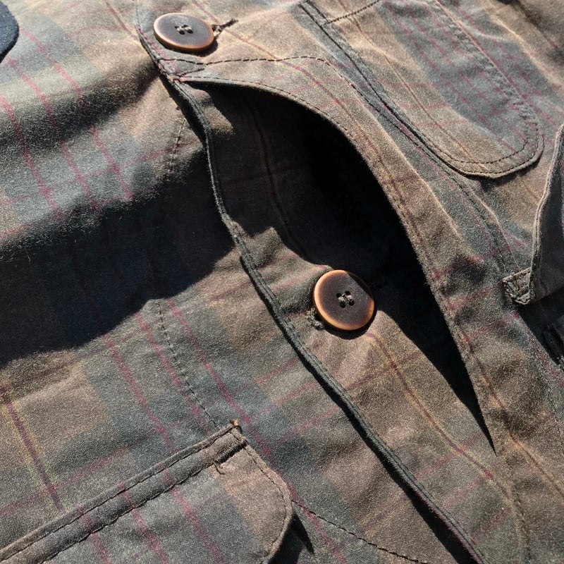 FILSON GARMENT フィルソン ガイドベスト WAXED TARTAN オイルドクロス