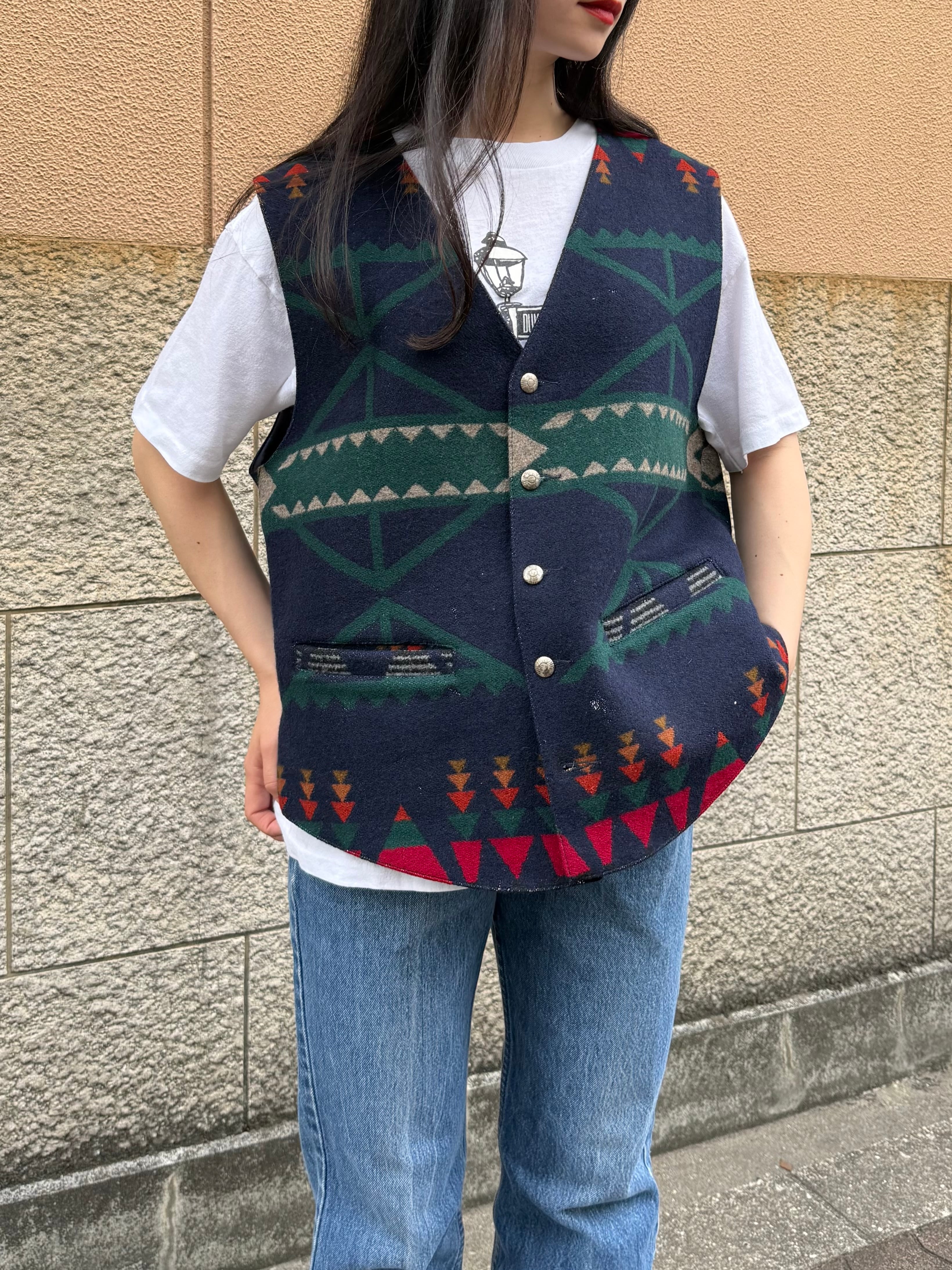 35,640円 Pendleton ベスト　made in USA USA製 90s Pendleton Native Pattern Vest Made in USA / ペンドルトン