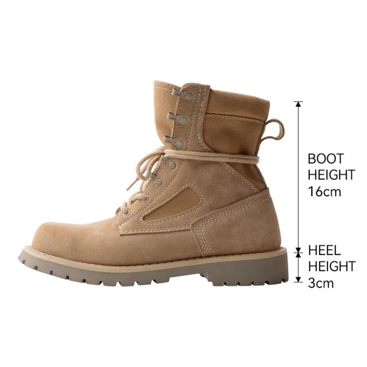 Sand Suede Lace-Up Boots / サンド スエード レースアップ ブーツ
