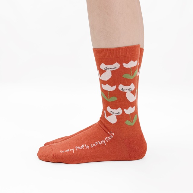 【JIN KITAMURA】北村人 SOCKS FEELINGS OF FLOWERS ソックス お花の気持ち