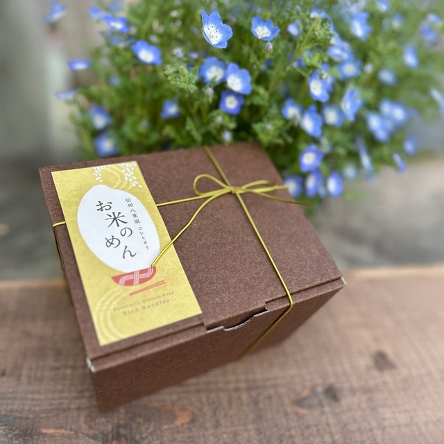 【贈答用】信州八重原お米のめん10食セット｜白米めん5食＋玄米めん5食｜長野県産コシヒカリ100％・グルテンフリー・保存料不使用