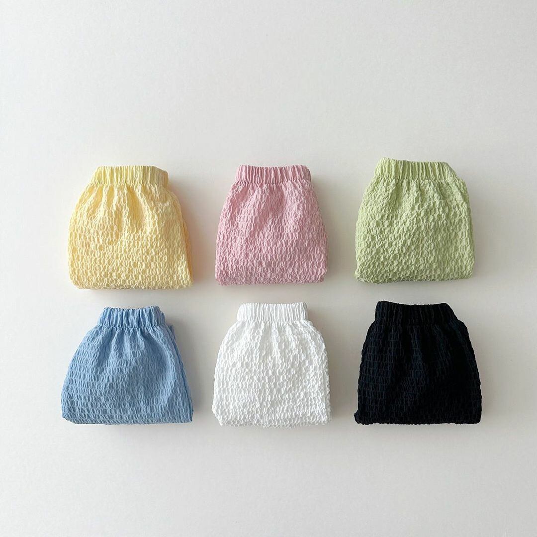 【BABY&KID】しわシンプル系無地パンツ