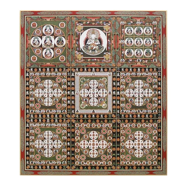 宝石画・山梨美術工芸品・天然石保証・夫婦鶴・松・No.200708-075