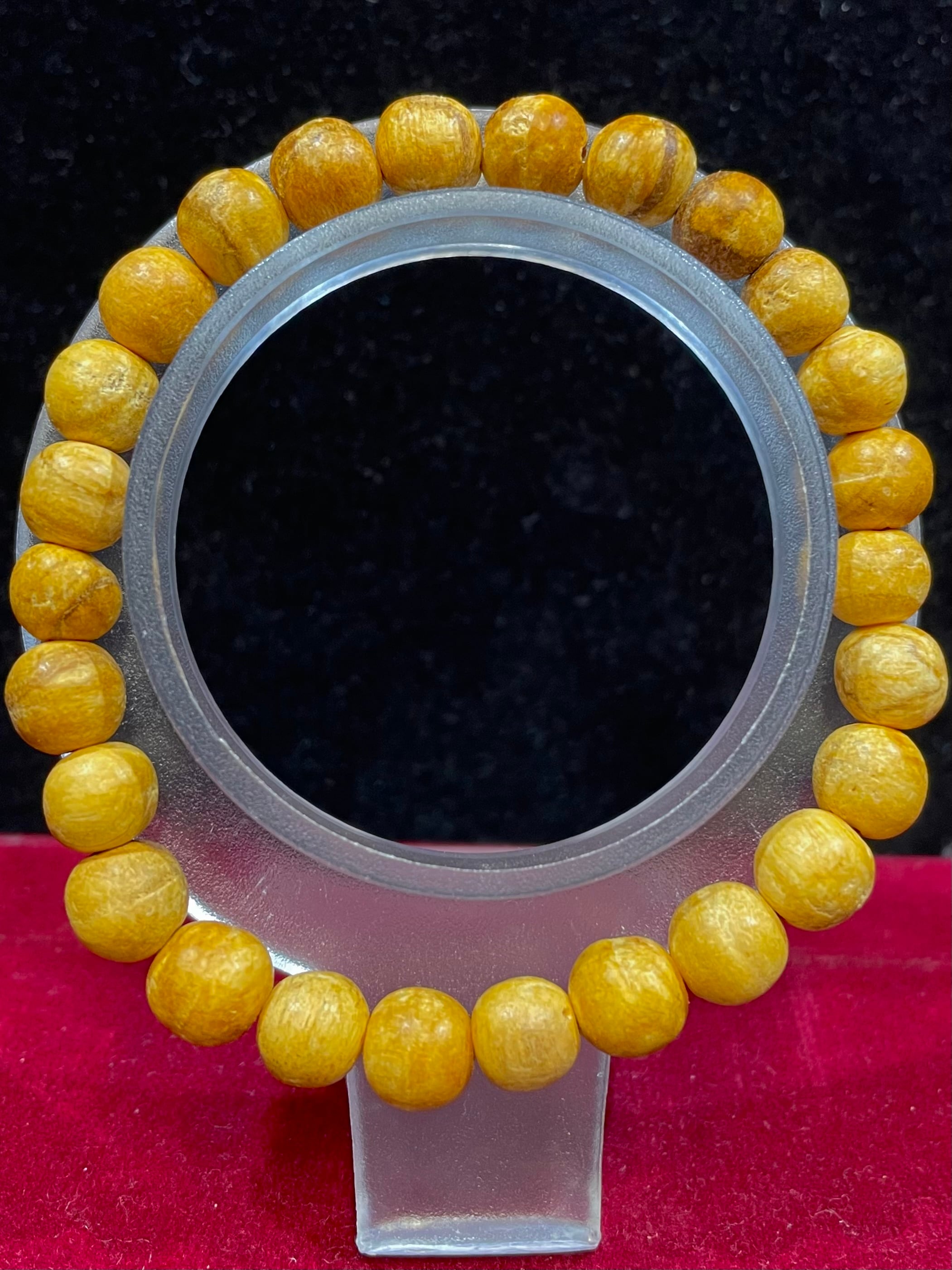 1) 超瞑想！「グレイシアライト・ブルーアイス」11mmブレスレット